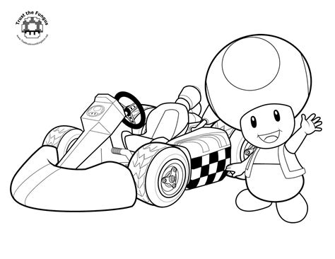 printing coloring pages mario kart  coloring home