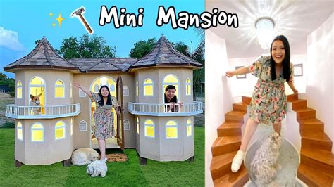 built  mini mansion turning  house miniature pt  youtube