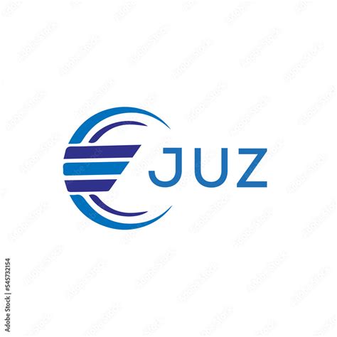 vecteur stock juz letter logo juz blue image  white background juz