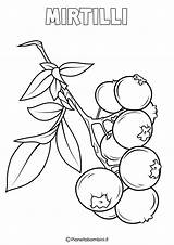 Frutta Mirtilli Invernale Pianetabambini Articolo sketch template