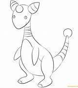 Coloring Pages Pokemon Ampharos Houndoom Color Online Print Hurry Printable Getcolorings Getdrawings sketch template