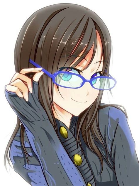 Anime Girl With Glasses And Hoodie Gambarku
