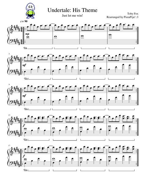 undertale  theme solo sheet   piano      midi