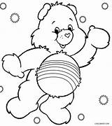 Coloring Bear Care Pages Print Preschool Rainbow Bears Cheer Grumpy Printable Drawing Baby Kids Template Color Sheets Cartoon Lawn Face sketch template