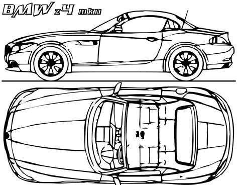 bmw coloring book pages
