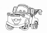 Mater Coloring Pages Tow Drawing Truck Mcqueen Lightning Cars Disney Town Going Around Cummins Dodge Color Character Getcolorings Printable Getdrawings sketch template
