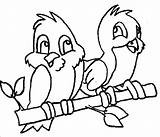 Bird Coloring Pages Kids Birds Printable sketch template