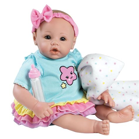 adora dolls babytime rainbow  quality lifelike baby doll feeding