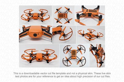 precise dji tello drone drone skin cutfile vector template full wrap svg vecras