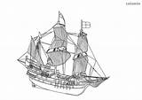 Sailing Ships sketch template