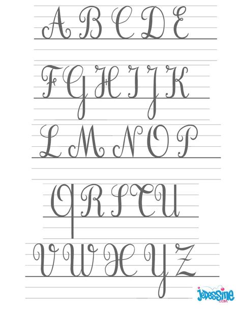 lalphabet cursive majuscule alphabetworksheetsfreecom