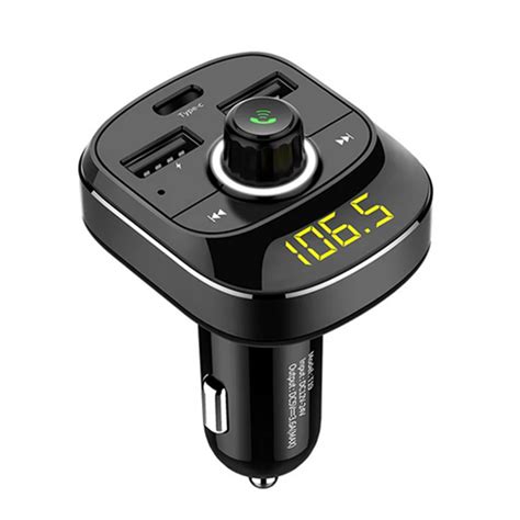 multi function car charger quick charge dual usb mobile phone charger  fm