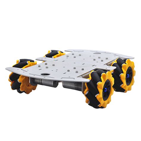 diy wd smart rc robot car chassis base  omni wheels