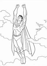 Superman Coloring Pages Flying Super Print Para Colorear Dibujos Cartoon Imprimir Colouring Color Tegninger Til Superheroes Book Superhero sketch template