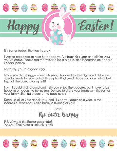 printable easter bunny letters freebie finding mom