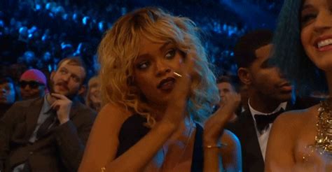 rihanna wink by recording academy grammys find and share on giphy