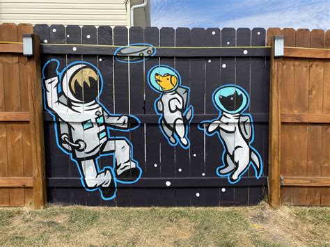 space puppies mural joy hernandez art