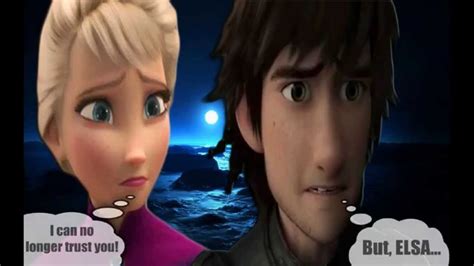 hiccup and elsa love story youtube