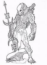 Predator Aliens Spear Ronniesolano Xenomorph Predador Masked Ausmalbilder Avp Colorir Kolorowanki Coloriage Predators Kleurplaat Dessin Godzilla Avpgalaxy Starklx sketch template