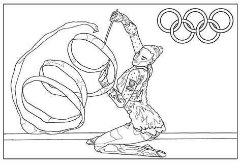 olympic games gymnastic olympic  sport adult coloring pages