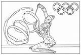 Coloring Olympic Games Kids Pages Gymnastics Gymnastic Olympics Adult Print Few Details Sport Printable Clipart Adults sketch template