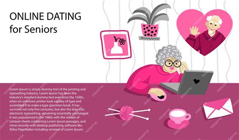 Premium Vector Online Dating For Seniors Grandma And Grandpa Are