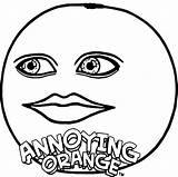 Annoying Orange Coloring Printable Pages Epic sketch template
