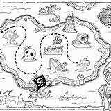 Coloring Treasure Pirate Map Popular Kids Coloringhome sketch template