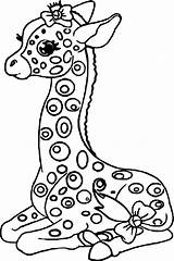 Fun Giraffes Getdrawings sketch template