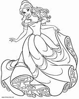 Coloring Belle Princess Pages Bell Creative Fascinating Colouring Online Davemelillo Disney sketch template