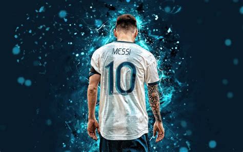 Download Wallpapers Lionel Messi Back View Argentina