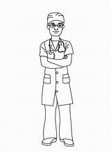 Nurse Scrubs Suit sketch template