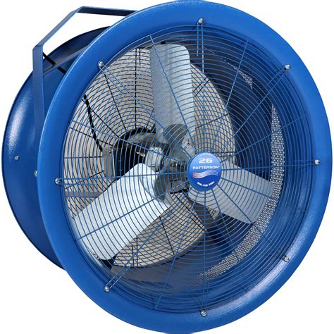 patterson column wall mount fan    cfm  hp model ha cw blue northern