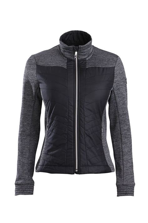 descente womens vera insulated fleece midlayer jacket size  left basin sports