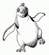 Pinguino Kleurplaten Pingouin Bigfoot Animaux Getcolorings Malvorlage Disegnidacolorareonline Animaatjes sketch template
