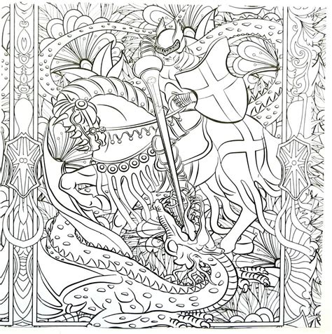 knights fighting coloring pages tedy printable activities