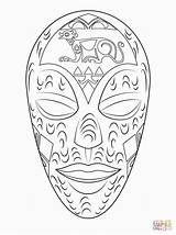 Africanas Masks Africana Pintar Africain Mascara Mascaras Máscaras Masker Masques Africaine Africano Africains Afrikaans Siluetas Maschere Conception Culturels Artisanats Artisanat sketch template