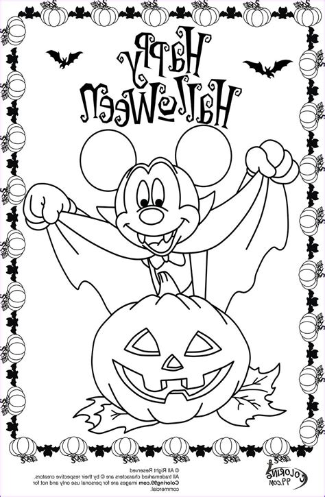 minnie  mickey mouse coloring pages  halloween em