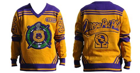 Omega Psi Phi V Neck Sweater 1911 Gold Sweaters