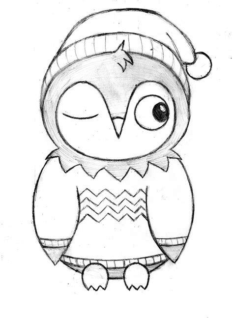 simple flying owl drawing  getdrawings