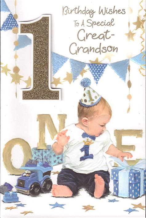 great grandson st birthday card birthday wishes   special great