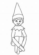 Elf Shelf Coloring Pages Print Printable Tulamama Kids Often Handle Even Come Many Little Over Back Get sketch template