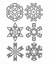 Snowflake Outlines sketch template