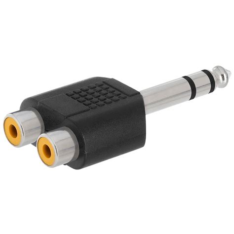 mm stereo plug  xrca jack adapter straight