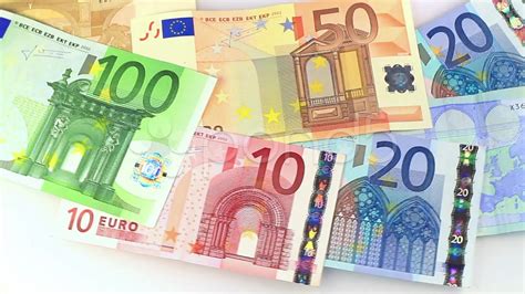 euro money stock footage youtube