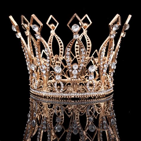 tall royal wedding tiara bridal pageant beauty contest rhinestone