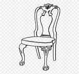 Coloring Chair Colouring Table Book Clipart Drawing Pages Pinclipart sketch template