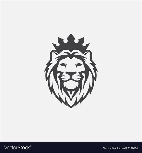 lion logo icon lion head logo royalty  vector image