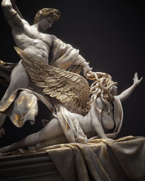 perseus  medusa zbrushcentral