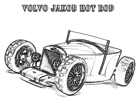 pin  hot rod cars coloring pages